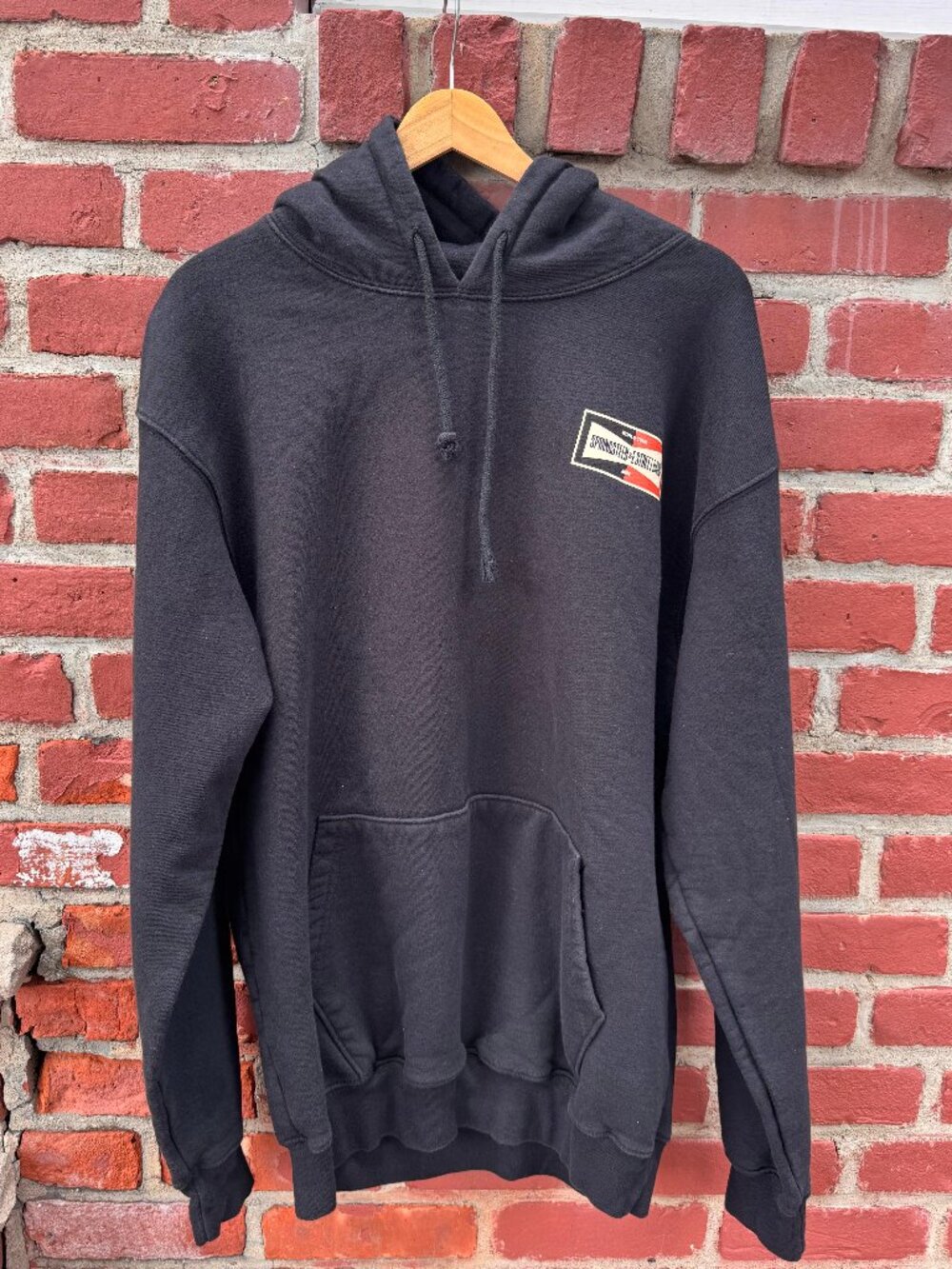 Bruce Springsteen Black Hoodie Medium Music Asbury Park NJ E Street Band Tour
